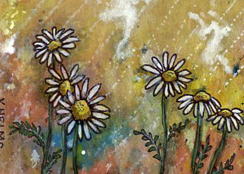 The Freshness Of Daisies Vicky Helms Wausau WI  acrylic & marker